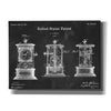 'Clock Blueprint Patent Chalkboard,' Canvas Wall Art,16x12x1.1x0,26x18x1.1x0,34x26x1.74x0,54x40x1.74x0