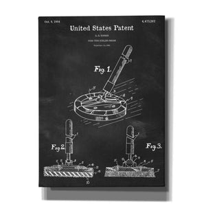 'Curling Broom Blueprint Patent Chalkboard,' Canvas Wall Art,12x16x1.1x0,18x26x1.1x0,26x34x1.74x0,40x54x1.74x0