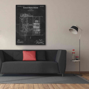 'Dish Washing Machine Blueprint Patent Chalkboard,' Canvas Wall Art,40 x 54