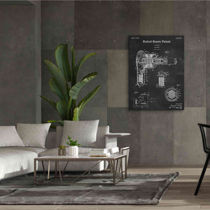 'Hair Dryer Blueprint Patent Chalkboard,' Canvas Wall Art,40 x 54
