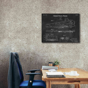 'Handsaw Blueprint Patent Chalkboard,' Canvas Wall Art,34 x 26