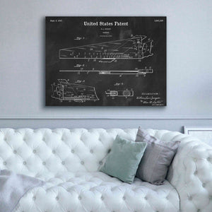 'Handsaw Blueprint Patent Chalkboard,' Canvas Wall Art,54 x 40