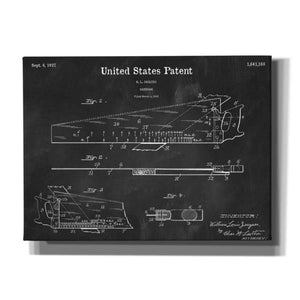 'Handsaw Blueprint Patent Chalkboard,' Canvas Wall Art,16x12x1.1x0,26x18x1.1x0,34x26x1.74x0,54x40x1.74x0