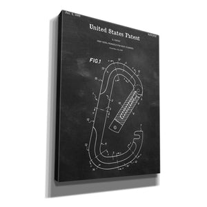 'Climbing Hook Blueprint Patent Chalkboard,' Canvas Wall Art,12x16x1.1x0,18x26x1.1x0,26x34x1.74x0,40x54x1.74x0