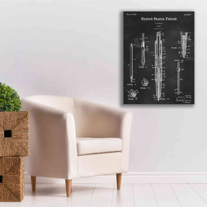 'Mechanical Pencil Blueprint Patent Chalkboard,' Canvas Wall Art,26 x 34