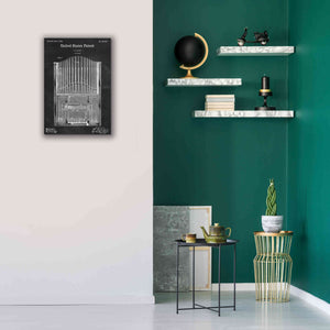 'Pipe Organ Blueprint Patent Chalkboard,' Canvas Wall Art,18 x 26