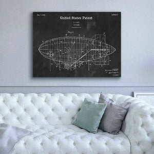'Pony Blimp Blueprint Patent Chalkboard,' Canvas Wall Art,54 x 40