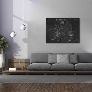 'Boat Propeller Blueprint Patent Chalkboard,' Canvas Wall Art,54 x 40