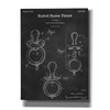 'Baby Pacifier Blueprint Patent Chalkboard,' Canvas Wall Art,12x16x1.1x0,18x26x1.1x0,26x34x1.74x0,40x54x1.74x0