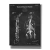 'Soprano Saxophone Blueprint Patent Chalkboard,' Canvas Wall Art,12x16x1.1x0,18x26x1.1x0,26x34x1.74x0,40x54x1.74x0