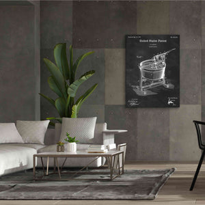 'Washing Machine Blueprint Patent Chalkboard,' Canvas Wall Art,40 x 54