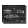 'Surfboard Blueprint Patent Chalkboard,' Canvas Wall Art,16x12x1.1x0,26x18x1.1x0,34x26x1.74x0,54x40x1.74x0