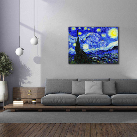 Image of 'The Starry Night' by Vincent van Gogh, Canvas Wall Art,54 x 40