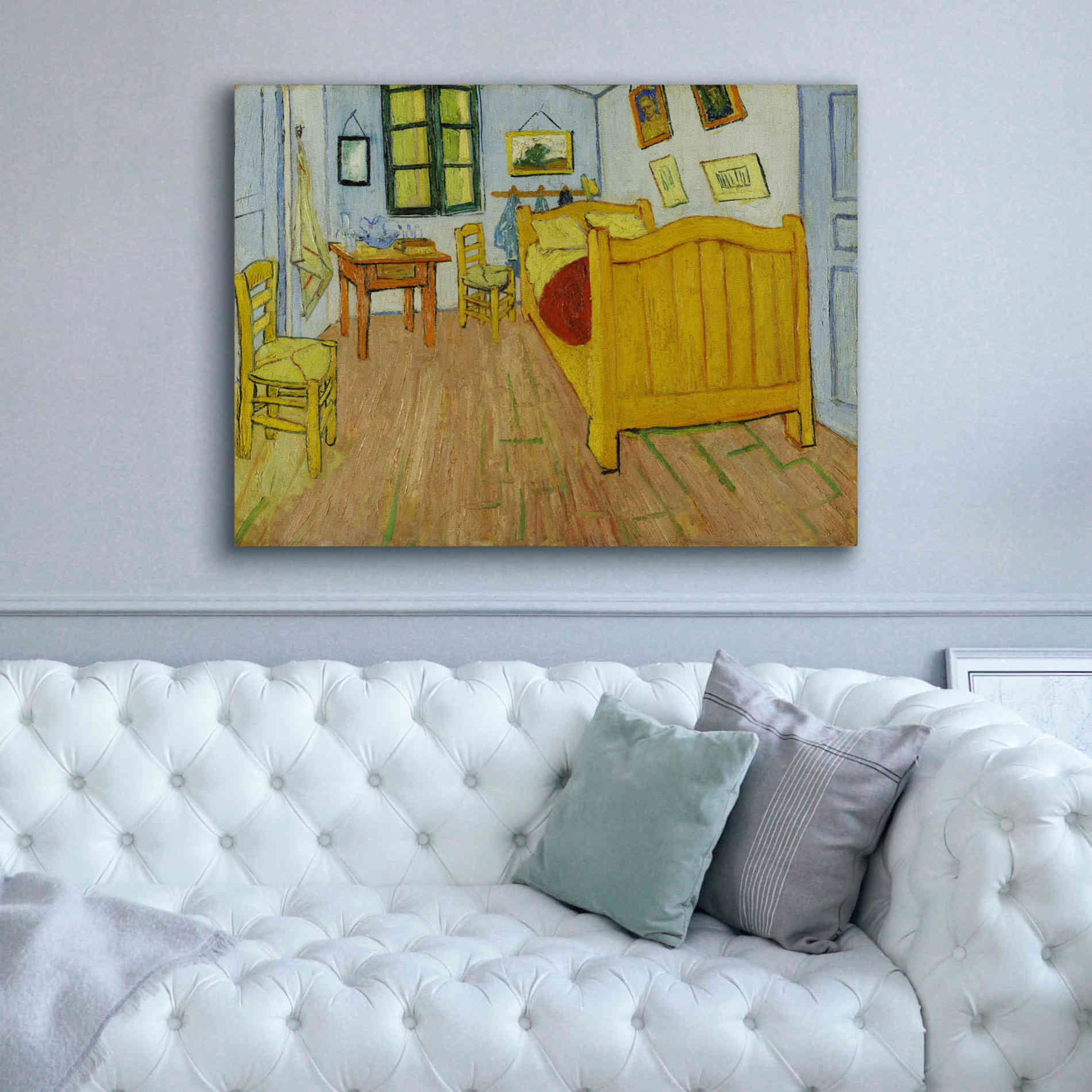 'Bedroom in Arles' by Vincent van Gogh, Canvas Wall Art,54 x 40