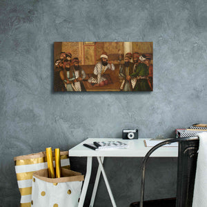 'The Royal Court of Karim Khan' by Mohammad Sadiq, Canvas Wall Art,24x12