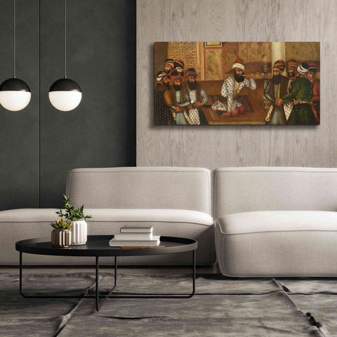 Image of 'The Royal Court of Karim Khan' by Mohammad Sadiq, Canvas Wall Art,60x30