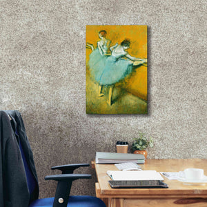 'Dancers at the Barre' by Edgar Degas, Canvas Wall Art,18 x 26