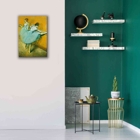 Image of 'Dancers at the Barre' by Edgar Degas, Canvas Wall Art,18 x 26