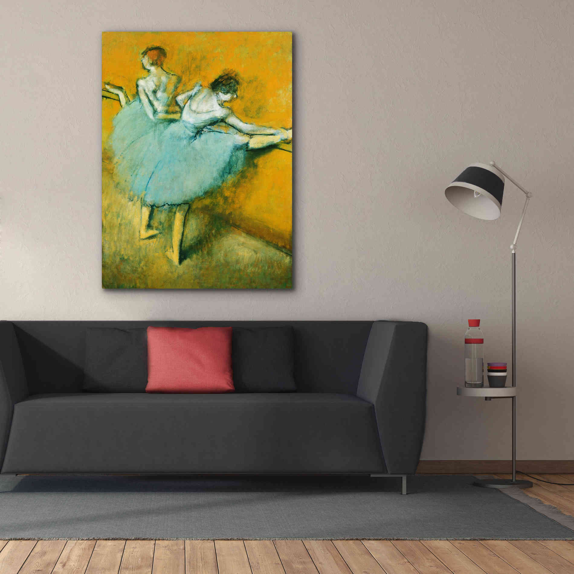 'Dancers at the Barre' by Edgar Degas, Canvas Wall Art,40 x 54
