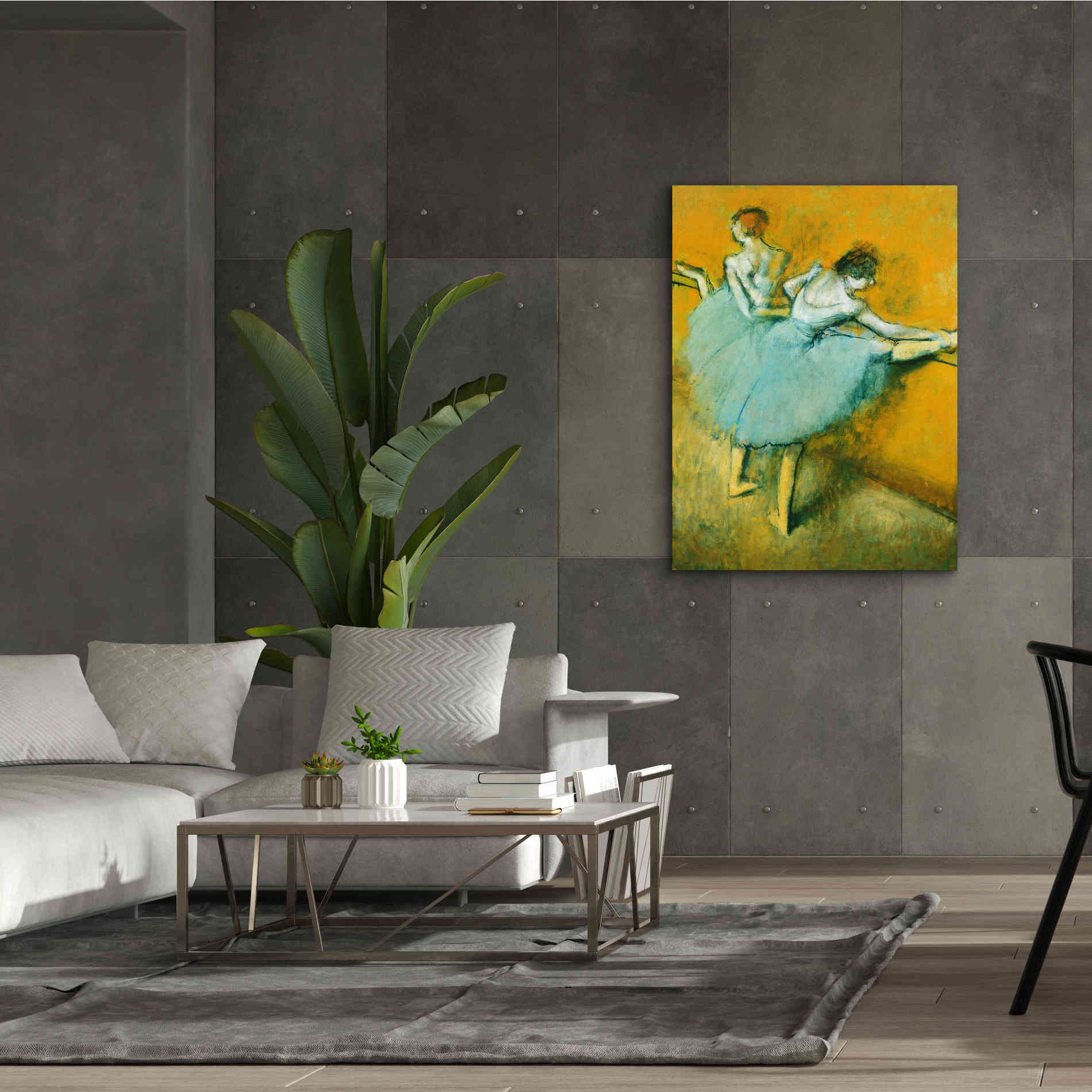 'Dancers at the Barre' by Edgar Degas, Canvas Wall Art,40 x 54