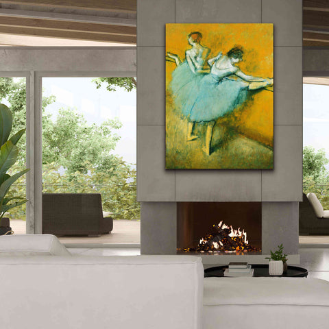 Image of 'Dancers at the Barre' by Edgar Degas, Canvas Wall Art,40 x 54