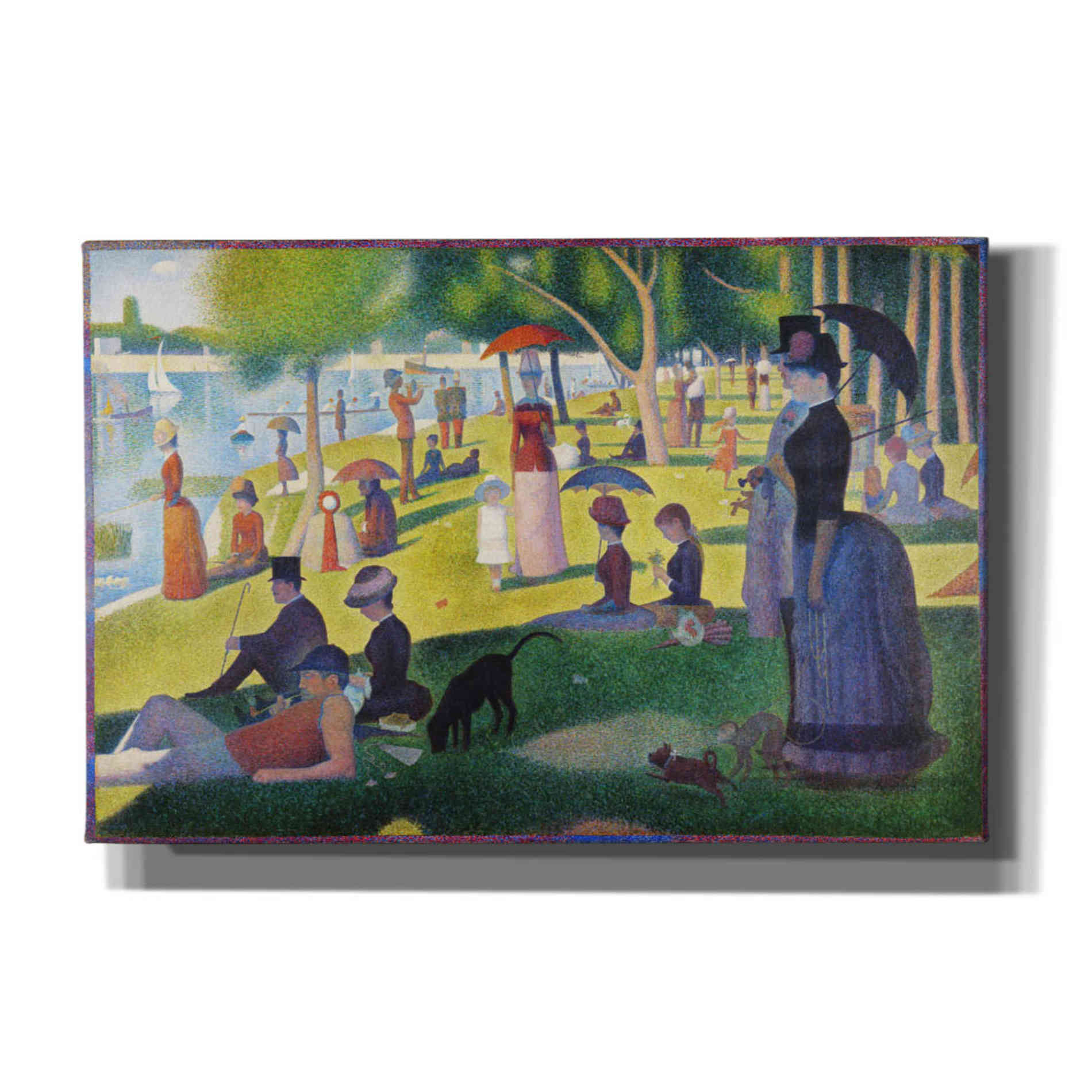 'A Sunday on La Grande Jatte' by Georges Seurat, Canvas Wall Art,18x12x1.1x0,26x18x1.1x0,40x26x1.74x0,60x40x1.74x0