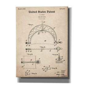 'Dial Snap Gauge Blueprint Patent Parchment,' Canvas Wall Art,12x16x1.1x0,18x26x1.1x0,26x34x1.74x0,40x54x1.74x0