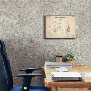 'Boat Propeller Blueprint Patent Parchment,' Canvas Wall Art,16 x 12