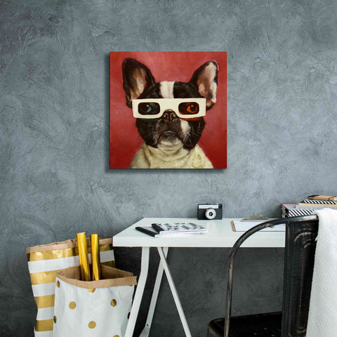Image of '3D Dog' by Lucia Heffernan, Canvas Wall Art,18x18