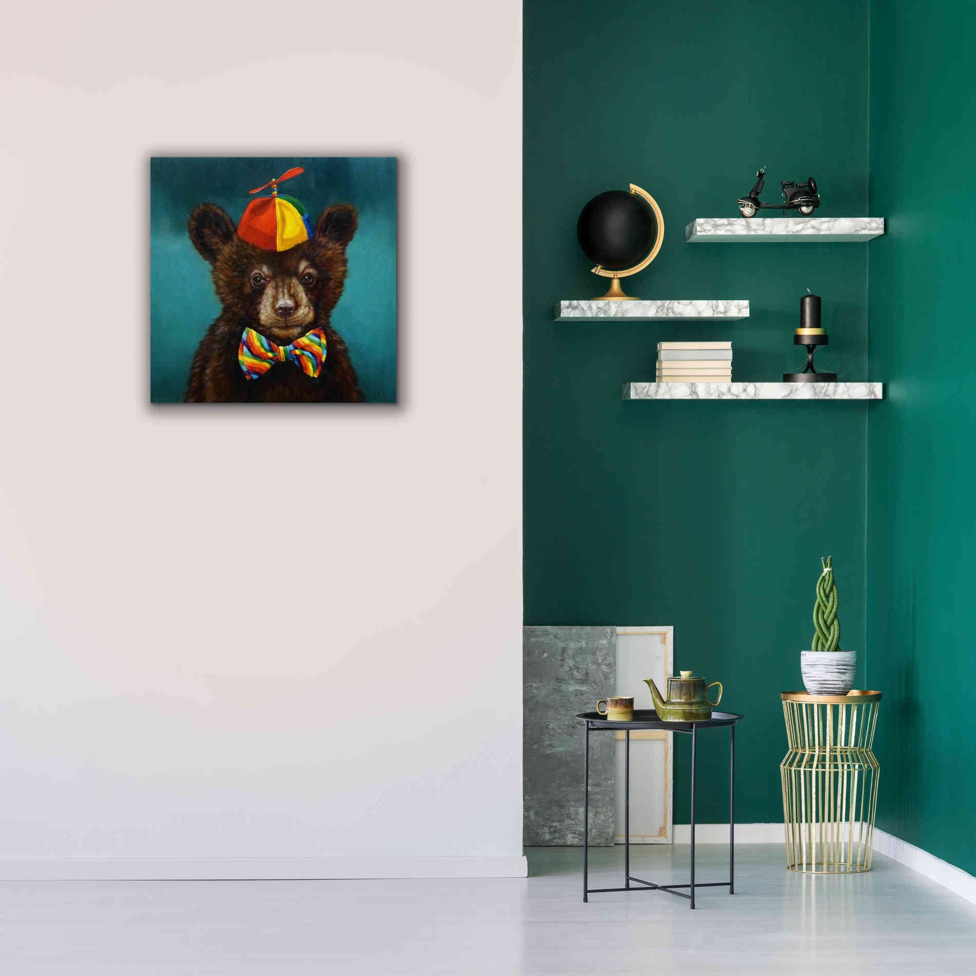 'Baby Bear' by Lucia Heffernan, Canvas Wall Art,26x26