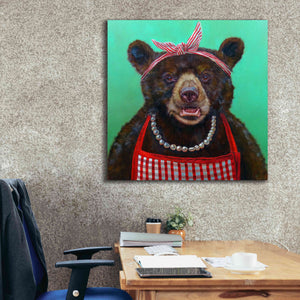'Mama Bear' by Lucia Heffernan, Canvas Wall Art,37x37