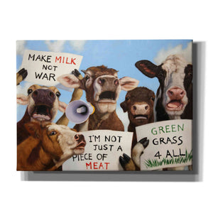 'Political Moooovement' by Lucia Heffernan, Canvas Wall Art