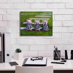 'Three Blind Mice' by Lucia Heffernan, Canvas Wall Art,16x12