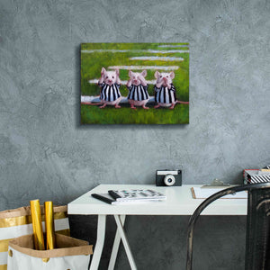 'Three Blind Mice' by Lucia Heffernan, Canvas Wall Art,16x12