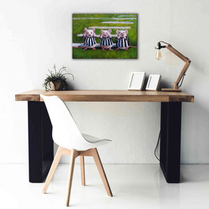 'Three Blind Mice' by Lucia Heffernan, Canvas Wall Art,26x18