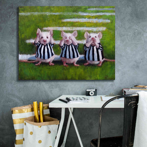 'Three Blind Mice' by Lucia Heffernan, Canvas Wall Art,34x26