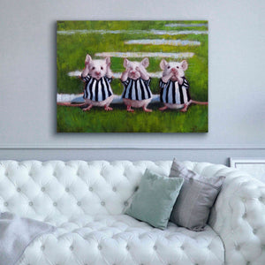 'Three Blind Mice' by Lucia Heffernan, Canvas Wall Art,54x40