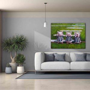 'Three Blind Mice' by Lucia Heffernan, Canvas Wall Art,54x40
