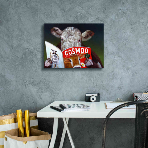 Image of 'Cow Tips' by Lucia Heffernan, Canvas Wall Art,16x12