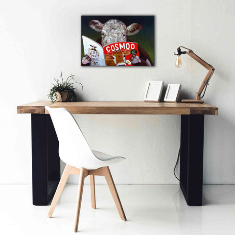 Image of 'Cow Tips' by Lucia Heffernan, Canvas Wall Art,26x18