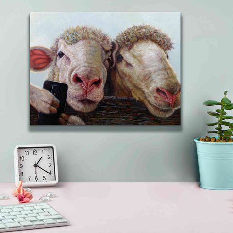 Image of 'Selfie' by Lucia Heffernan, Canvas Wall Art,16x12