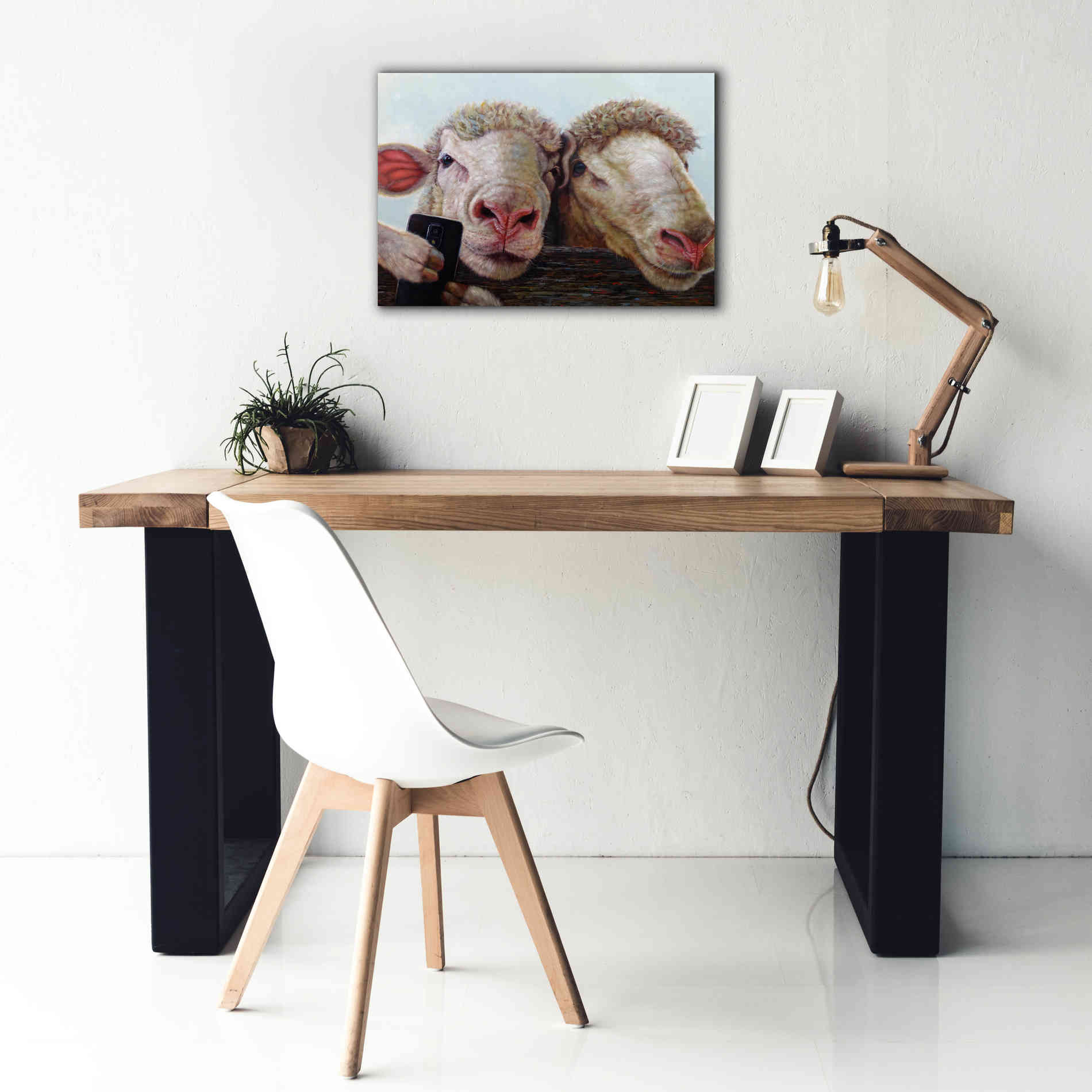 'Selfie' by Lucia Heffernan, Canvas Wall Art,26x18