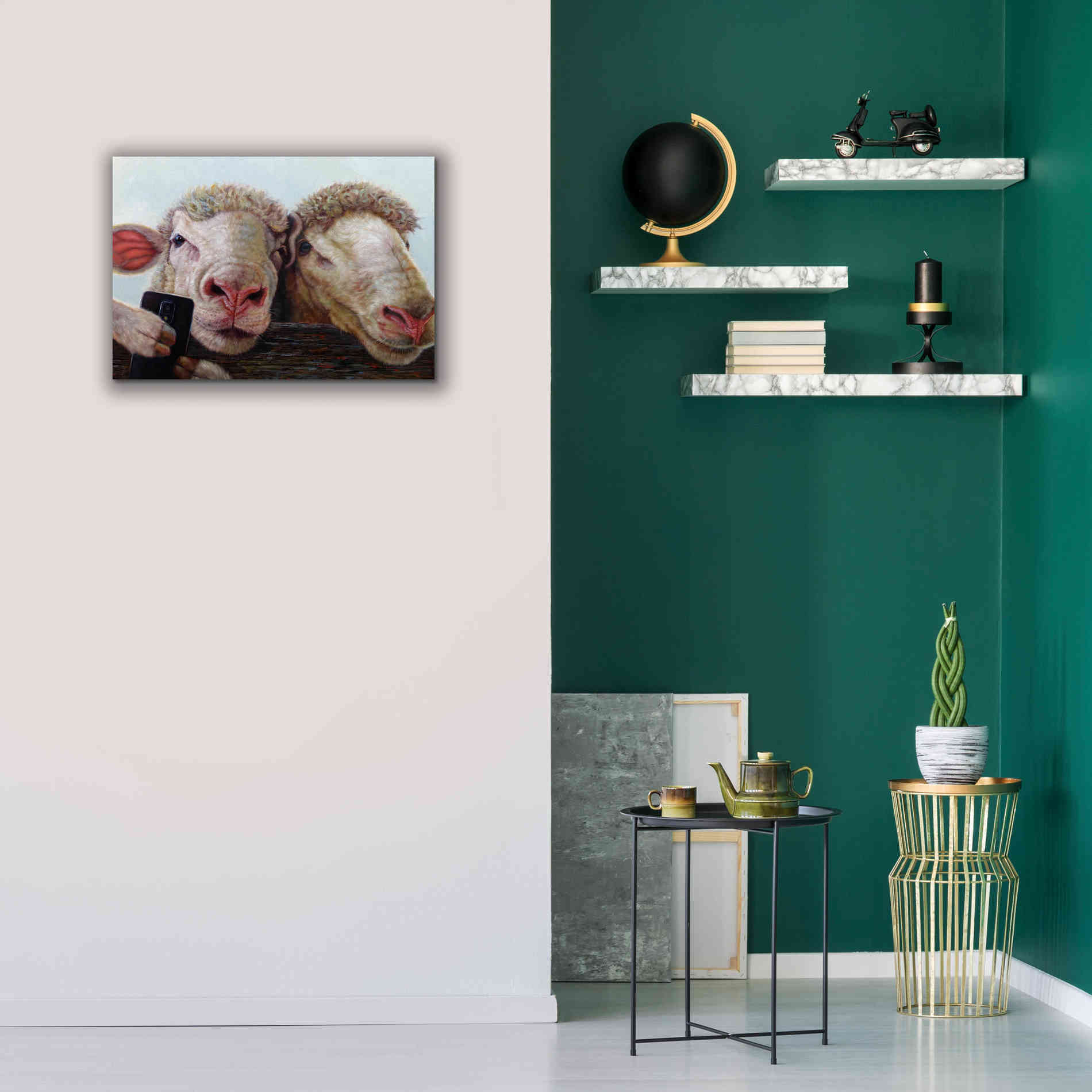 'Selfie' by Lucia Heffernan, Canvas Wall Art,26x18