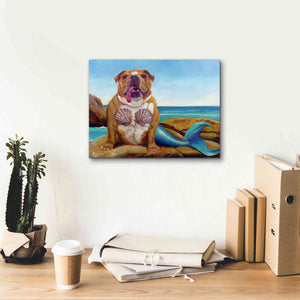 'Mermaid Dog' by Lucia Heffernan, Canvas Wall Art,16x12