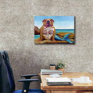 'Mermaid Dog' by Lucia Heffernan, Canvas Wall Art,24x20