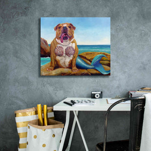'Mermaid Dog' by Lucia Heffernan, Canvas Wall Art,24x20