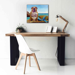 'Mermaid Dog' by Lucia Heffernan, Canvas Wall Art,24x20
