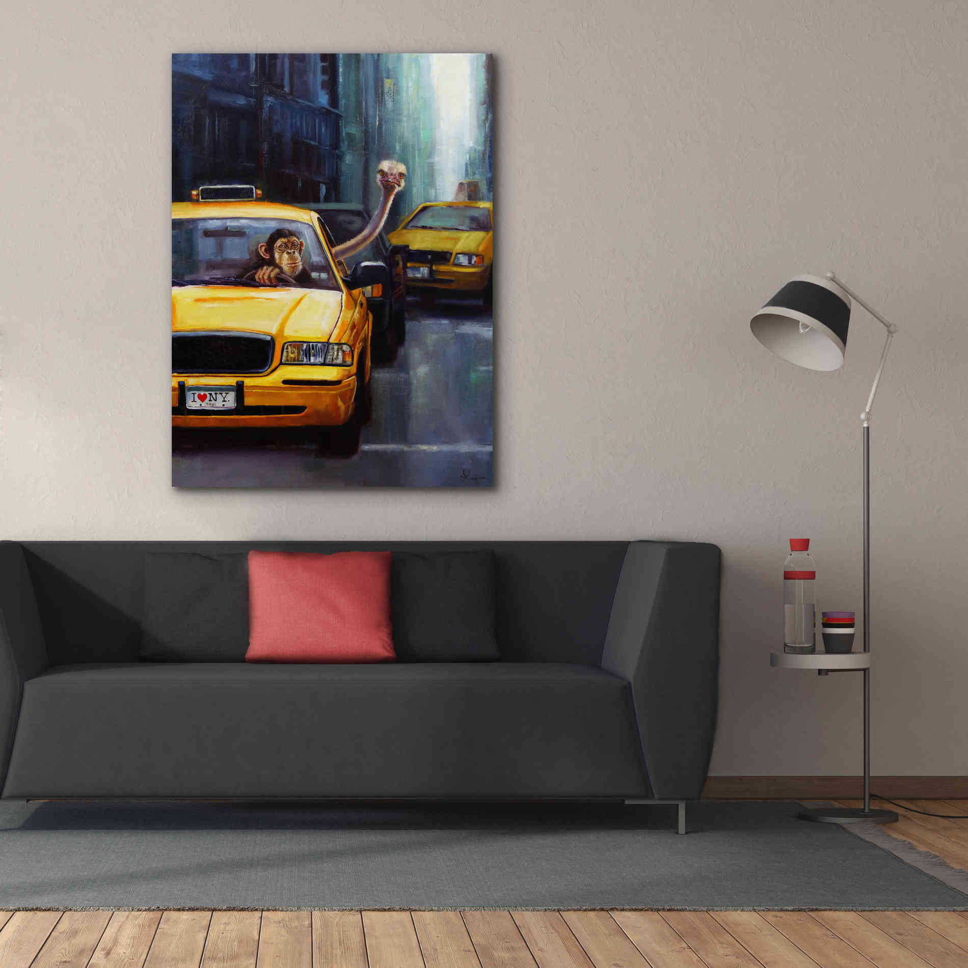 'Rush Hour' by Lucia Heffernan, Canvas Wall Art,40x54