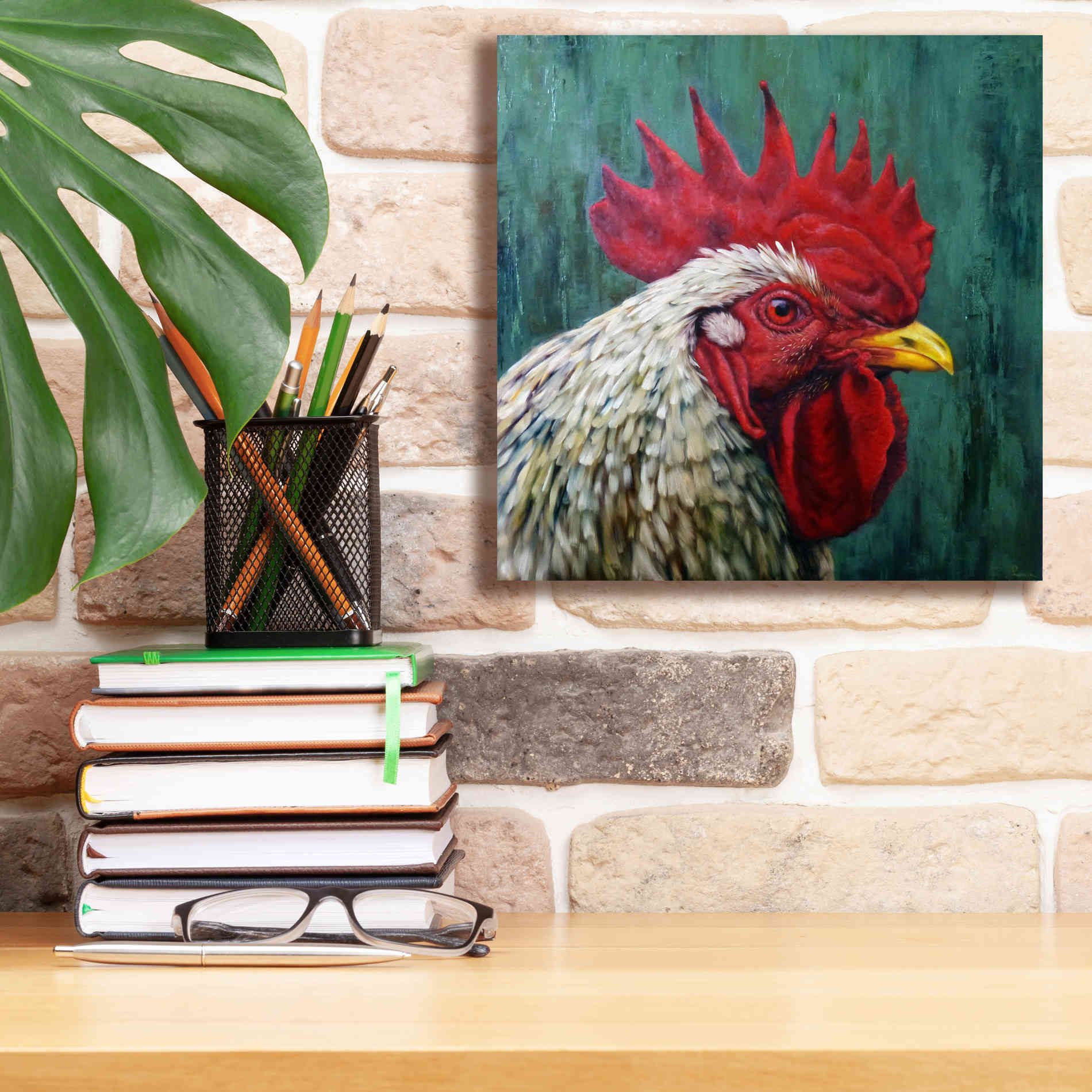 'Big Red' by Lucia Heffernan, Canvas Wall Art,12x12