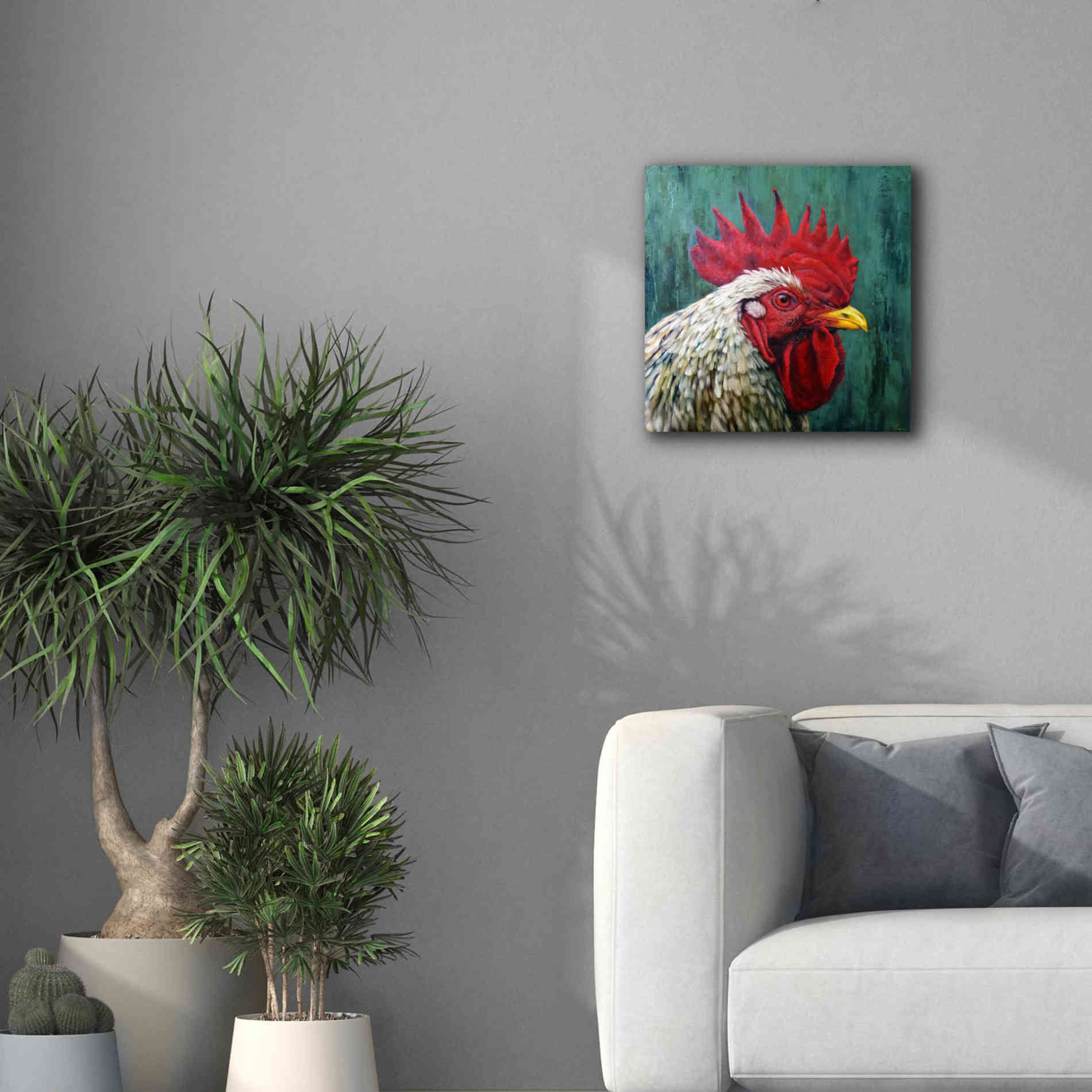 'Big Red' by Lucia Heffernan, Canvas Wall Art,18x18